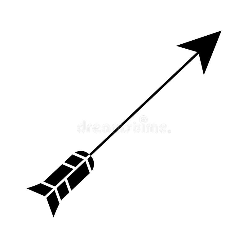 Arrow archery icon image stock vector. Illustration of move - 80788883