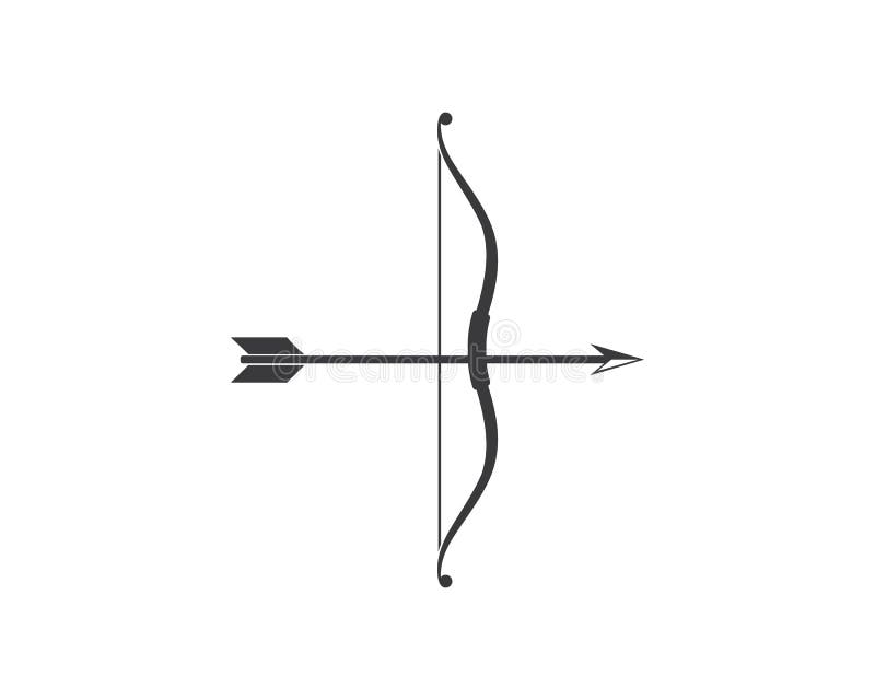Arrow Archery Icon Vector Illustration Logo Template Stock Vector