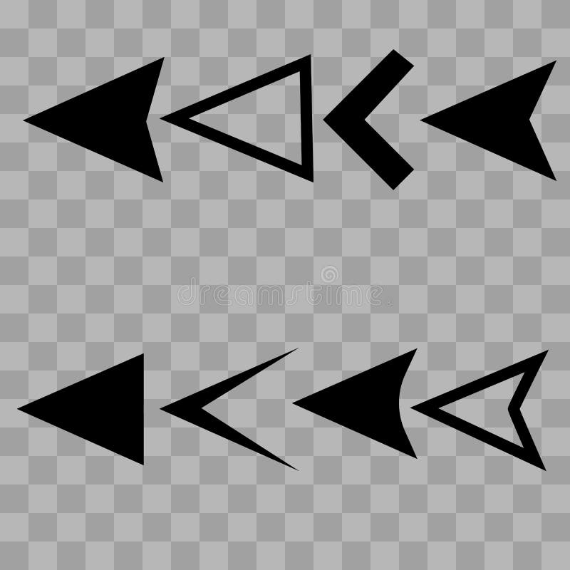 Arrow icons or vector royalty free illustration