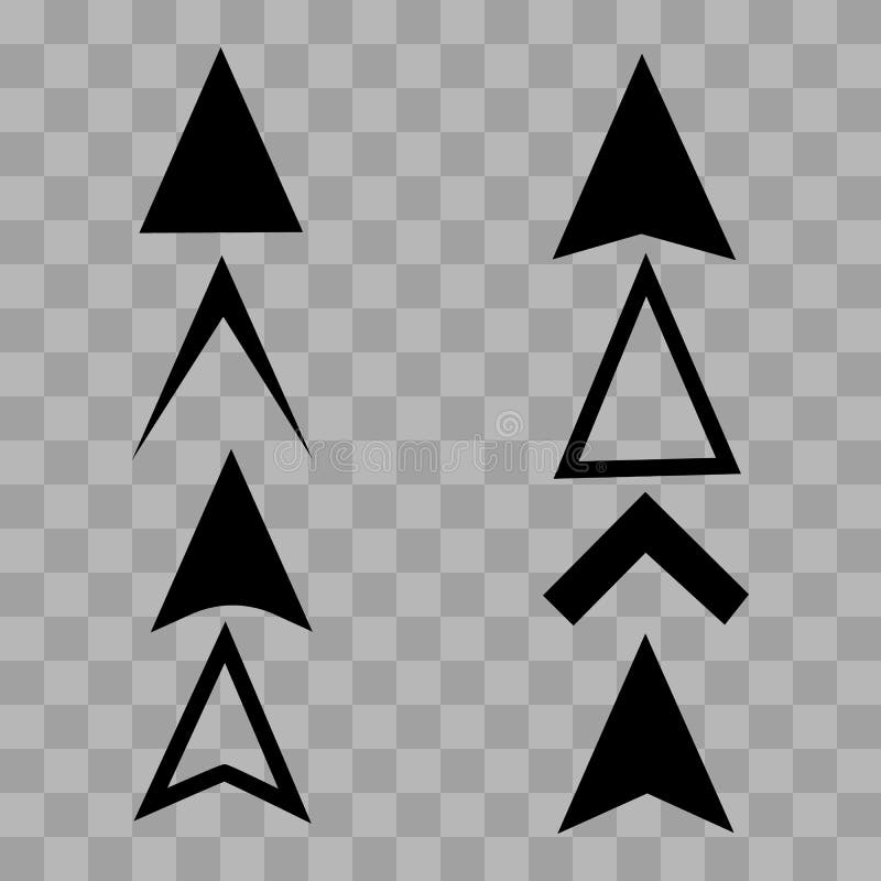 Arrow icons or vector royalty free illustration