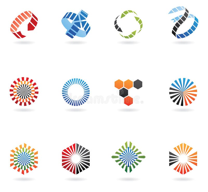 Arrow logos royalty free illustration