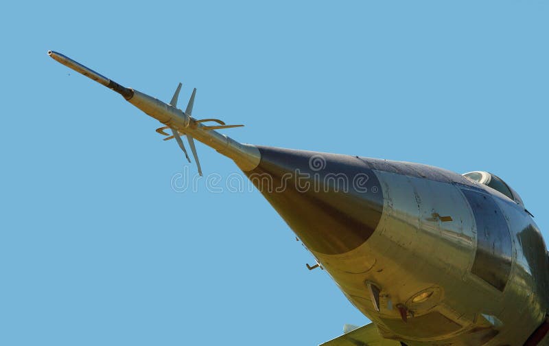 Arrow nose of military aircraft