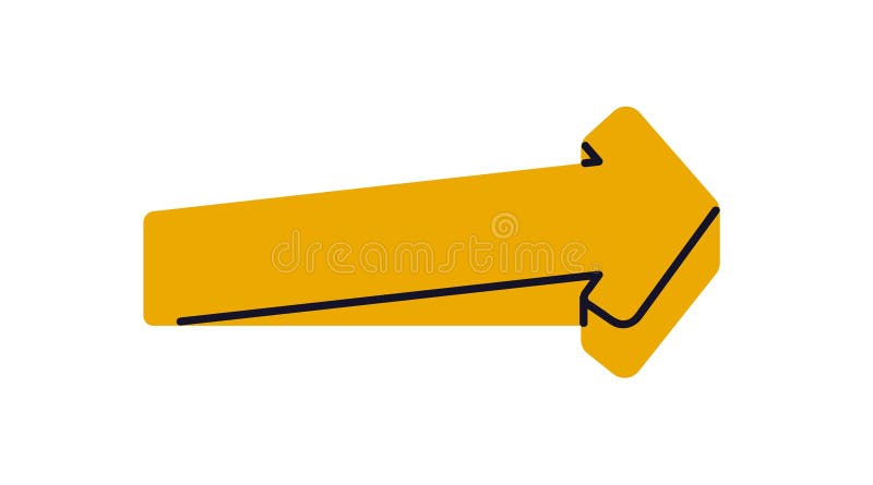 Arrow pointing forward direction, ahead, showing following, next. Guidance, navigation element. Pointer for instruction, action vector illustration