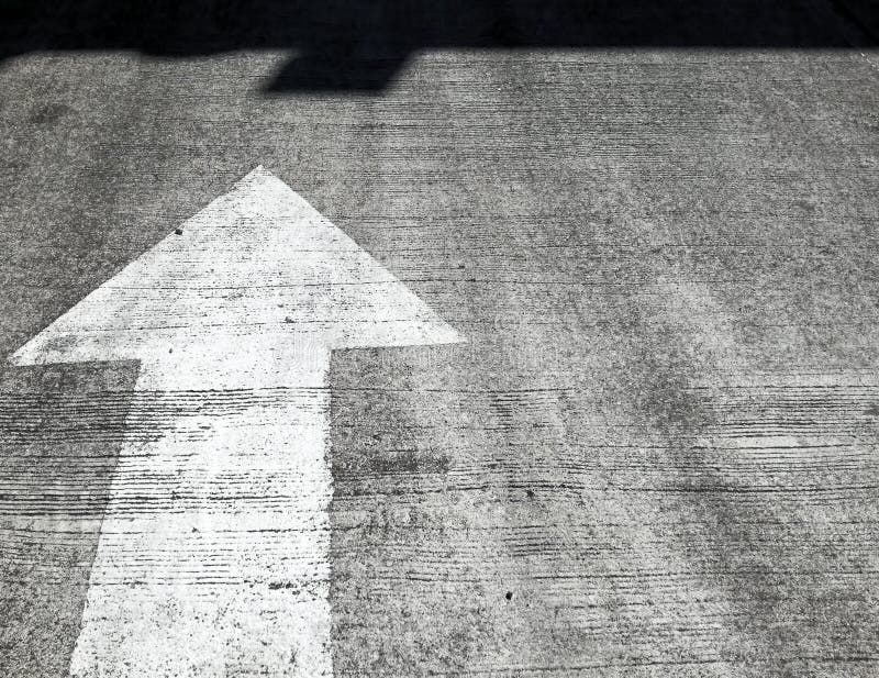 Arrow road sign point to the shadow. royalty free stock photos Arrow road sign point to the shadow. royalty free stock photos