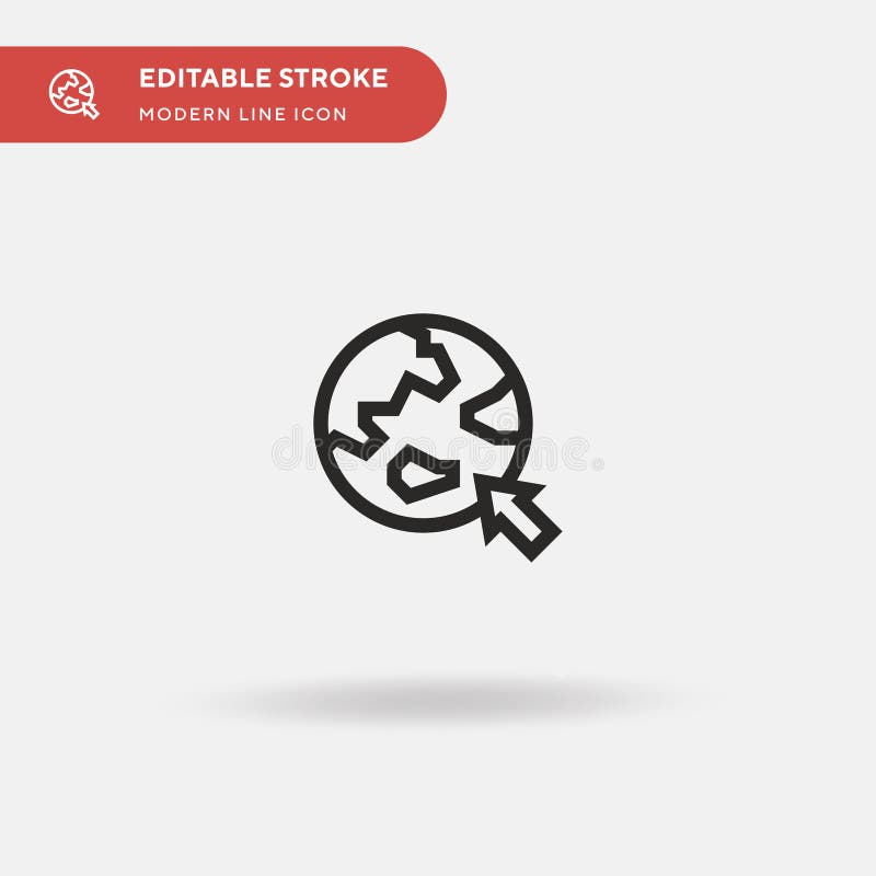 Arrow Simple vector icon. Illustration symbol design template for web mobile UI element. Perfect color modern pictogram on stock illustration