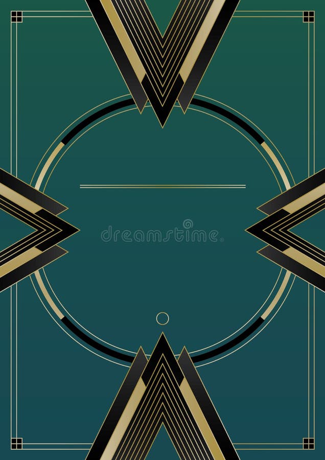 Arrows Art Deco Background