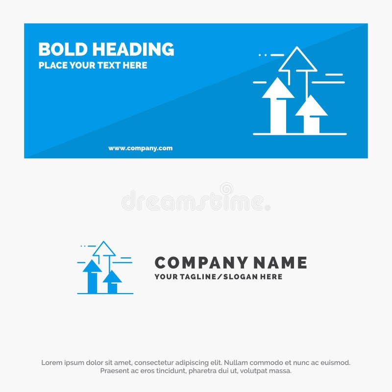 Arrows, Break, Breaking, Forward, Limits SOlid Icon Website Banner and Business Logo Template royalty free illustration