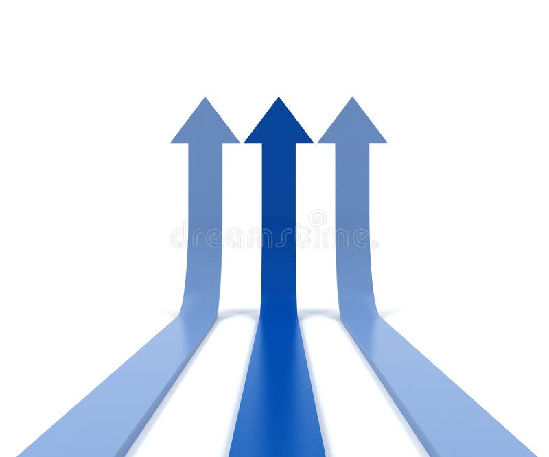 Arrows going up stock illustration. Illustration of creative 31014122