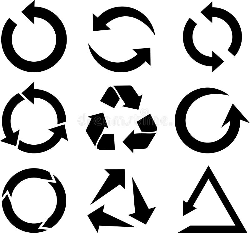 Arrows icon set. vector illustration