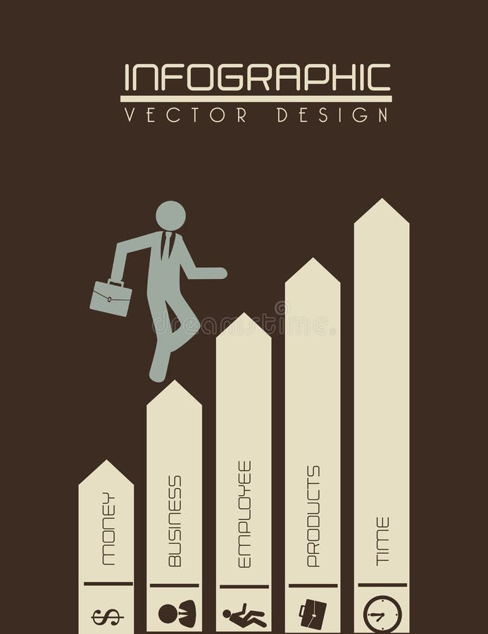 Arrows infographics royalty free illustration