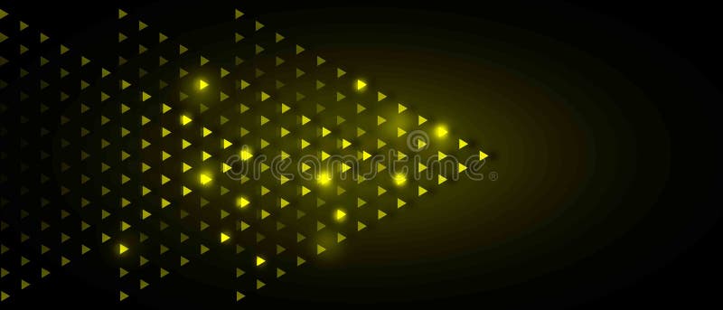 Arrows Light green Abstract Futuristic Speed on Black Background vector illustration
