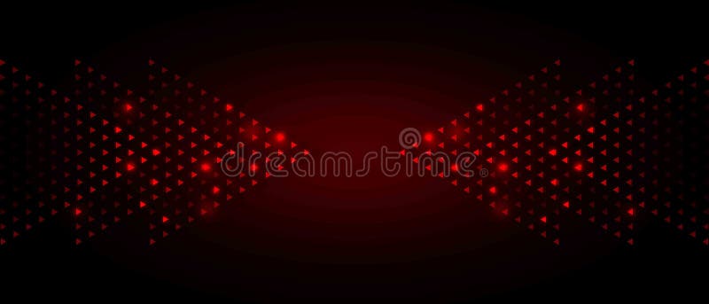 Arrows Light red Abstract Futuristic Speed on Black Background stock illustration