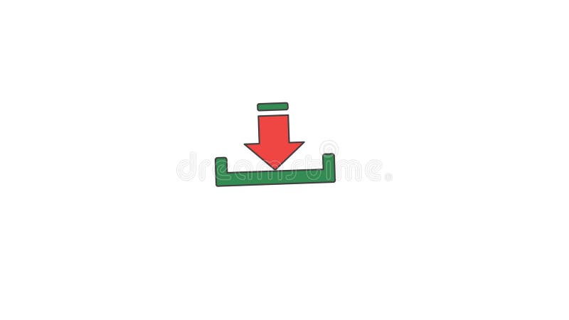 Arrows pointing downward symbolises decrease or negative trend, ideal for financial or business related design projects, presentations, websites, or reports. Decrease video