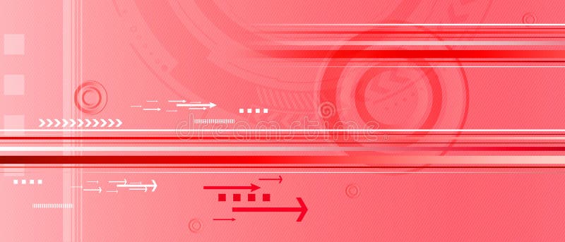 Arrows on red background vector illustration