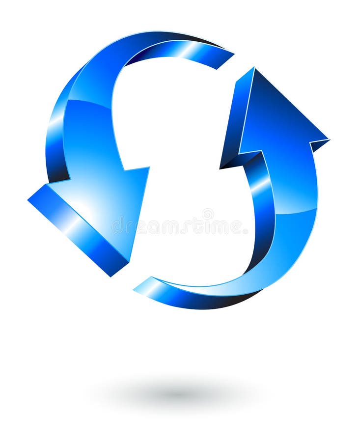 Arrows Ring Rotating stock illustration