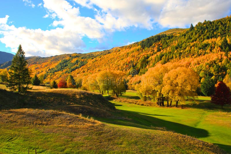 Arrowtown στο νότιο νησί Νέα Ζηλανδία στοκ εικόνα με δικαίωμα ελεύθερης χρήσης