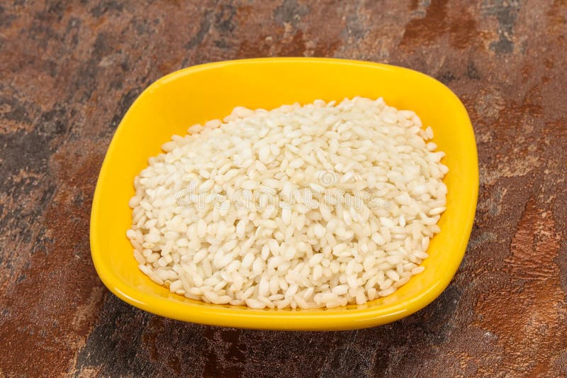 Arroz Arborio Para Risotto Italiano Foto de archivo Imagen de sano