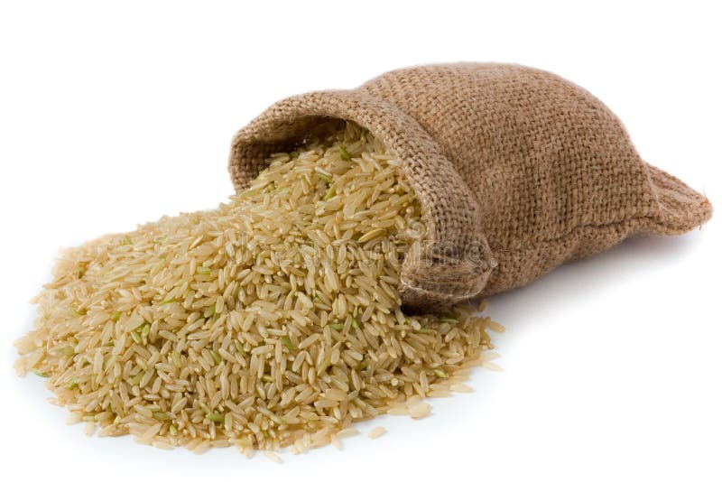 Arroz moreno fotografía de archivo