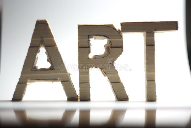 Word of the wooden letters. Word art letters stock images, royalty-free photos and pictures