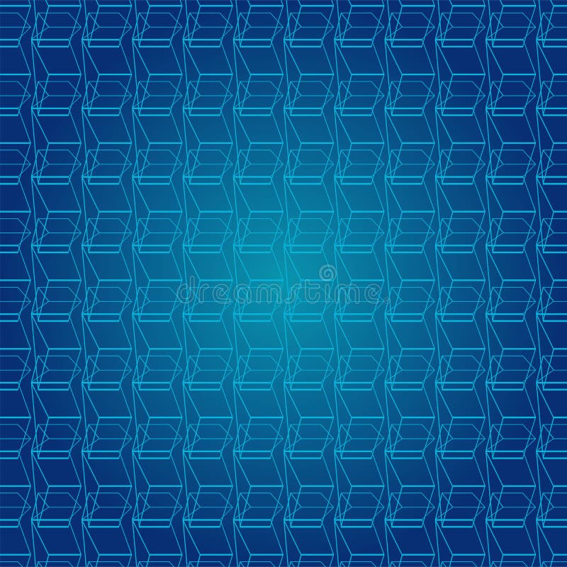 Art Abstract Blue Color Geometric Pattern Triangle Shape Repeating