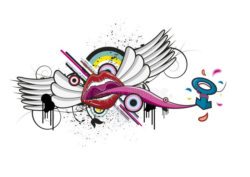 Art abstract love concept royalty free illustration