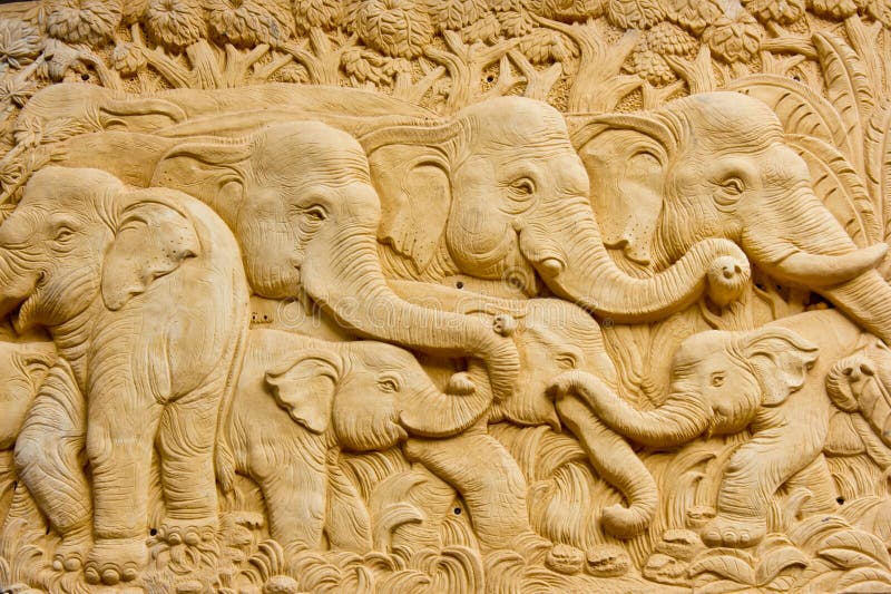 Art architecture of elephant stock image Art architecture of elephant stock image