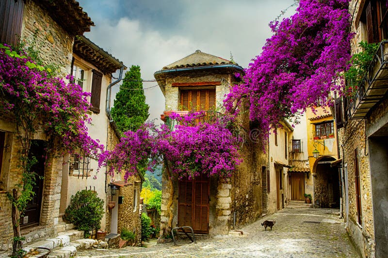 Krásne staré mesto Provence.