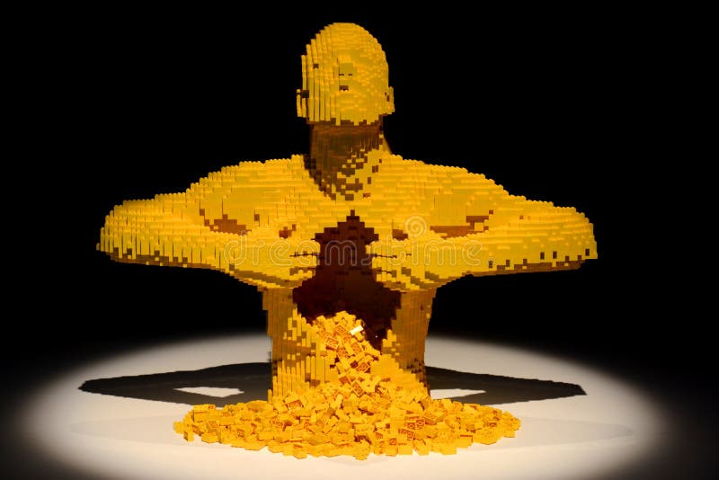 Art of the brick stock image Art of the brick stock image