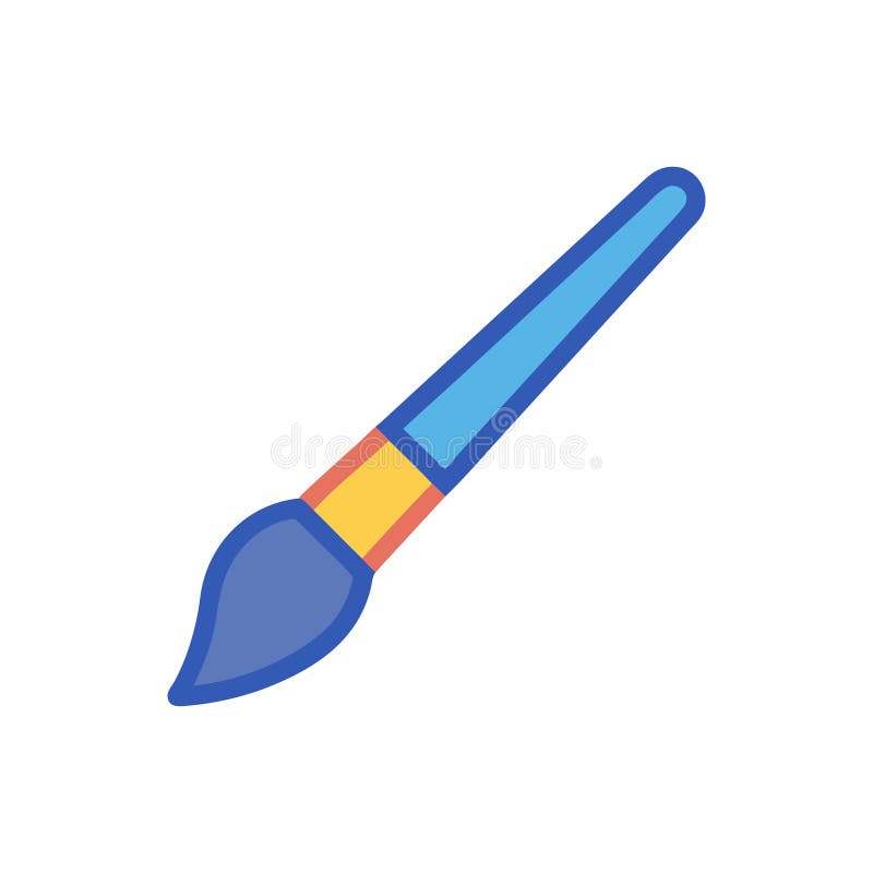 Art Brush Icon for Creative Projects royalty free illustration