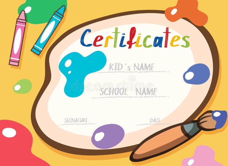 art-certificate-template-color-illustration-stock-illustration-du