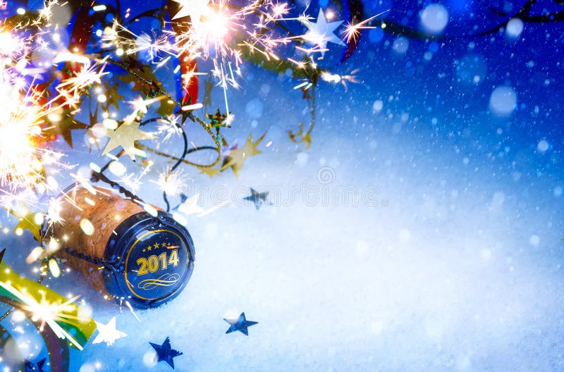 Art Christmas et fond de partie de la nouvelle année 2014 photo libre de droits Art Christmas et fond de partie de la nouvelle année 2014 photo libre de droits