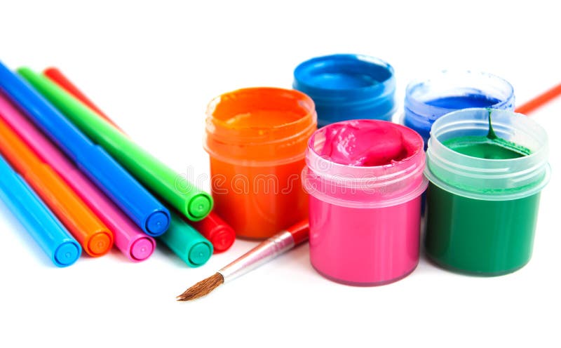 Art and craft equipment stock photo. Image of paint, colored - 33000722