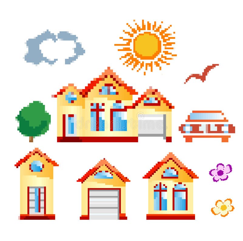 Art de pixel illustration de vecteur Art de pixel illustration de vecteur