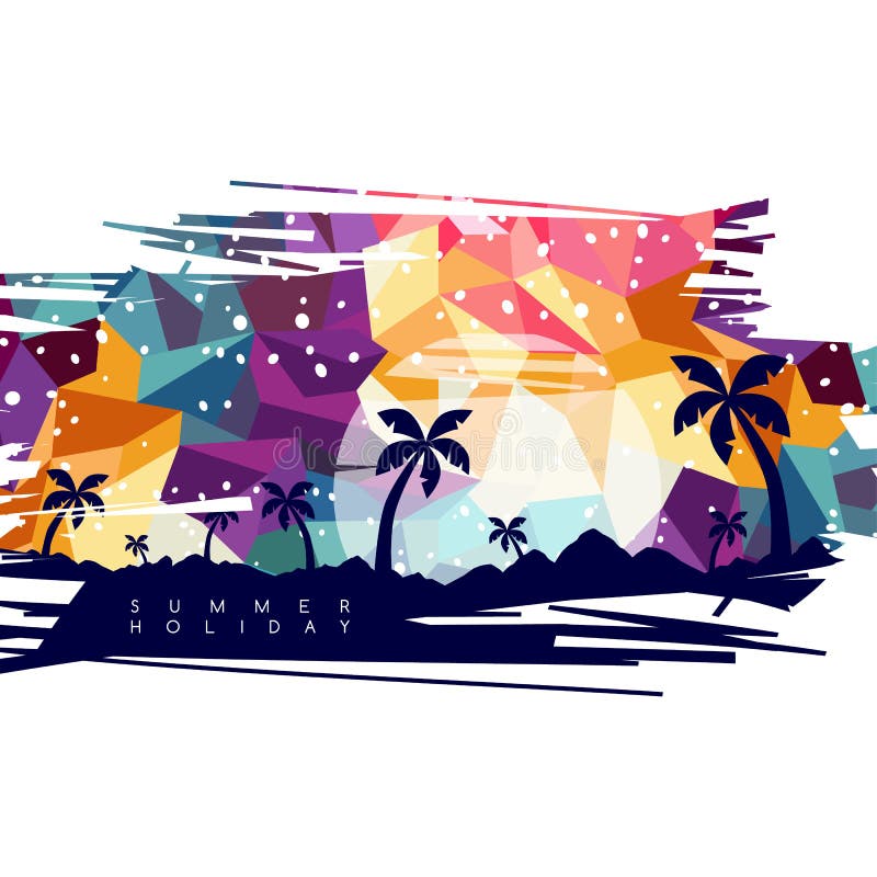 Illustration vectorielle sur le thème des vacances d'été illustration de vecteur