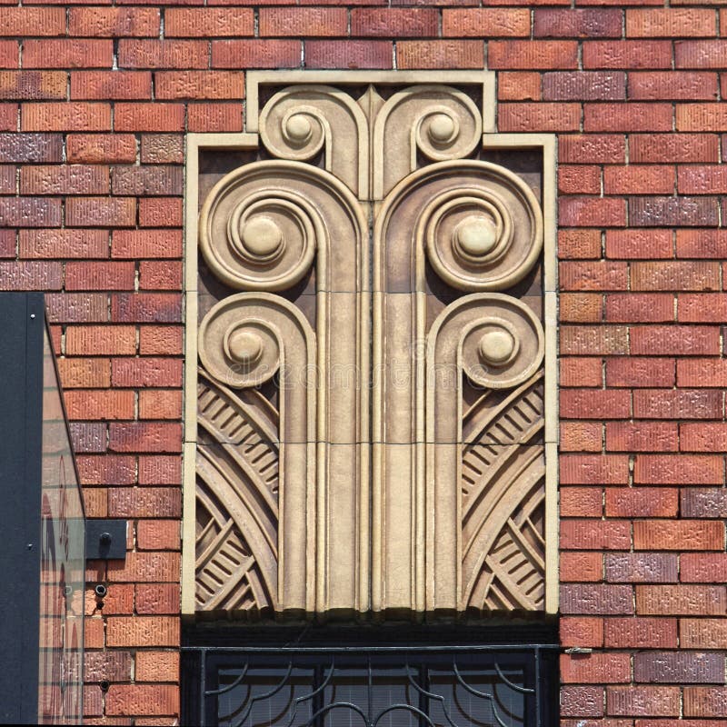 Art Deco architectural feature