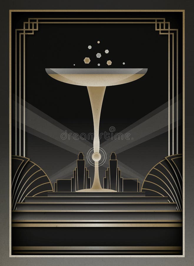 Art Deco Background and Frame