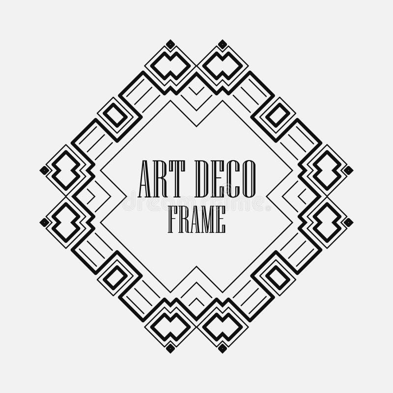 Art Deco Frame stock vector. Illustration of decorative 124180429