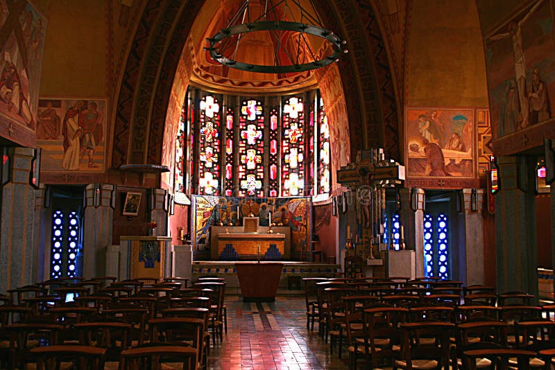 Art Deco Church stock image. Image of religion, picardie - 6257851