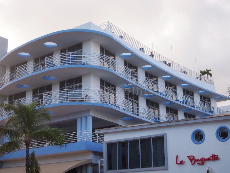 Art Deco Details Ocean Drive Miami Editorial Photography Image of