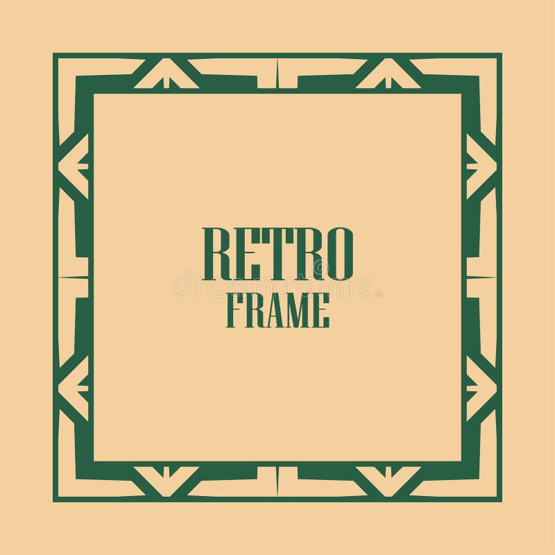 Art deco frame stock illustration Art deco frame stock illustration