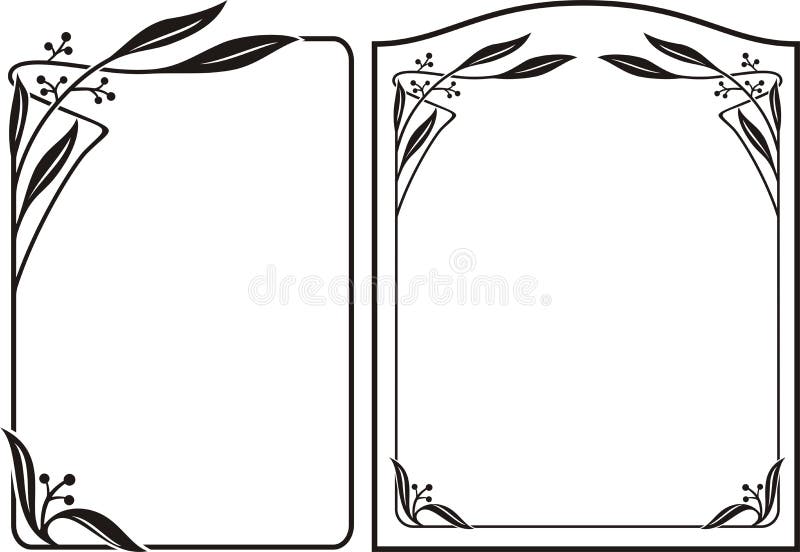 Art deco frame - art nouveau border