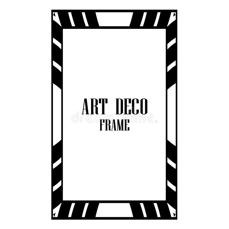 Art Deco Frame stock vector. Illustration of decoration 122850871