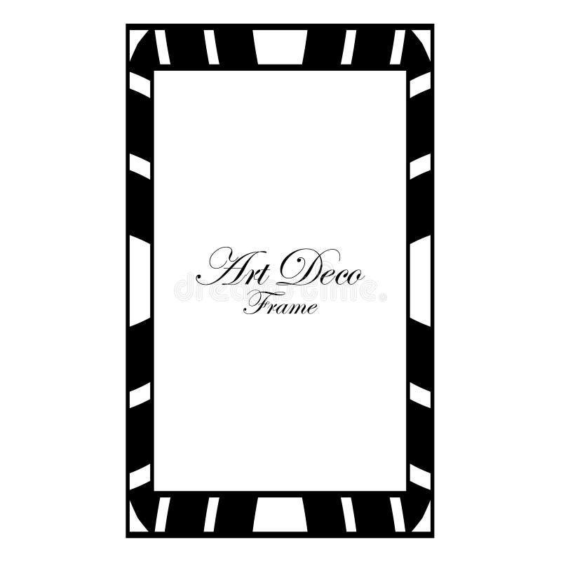 Art Deco Frame stock vector. Illustration of horizontal 122850915