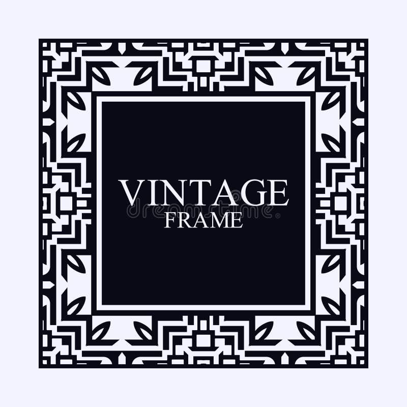 Art Deco frame border stock vector. Illustration of calligraphic