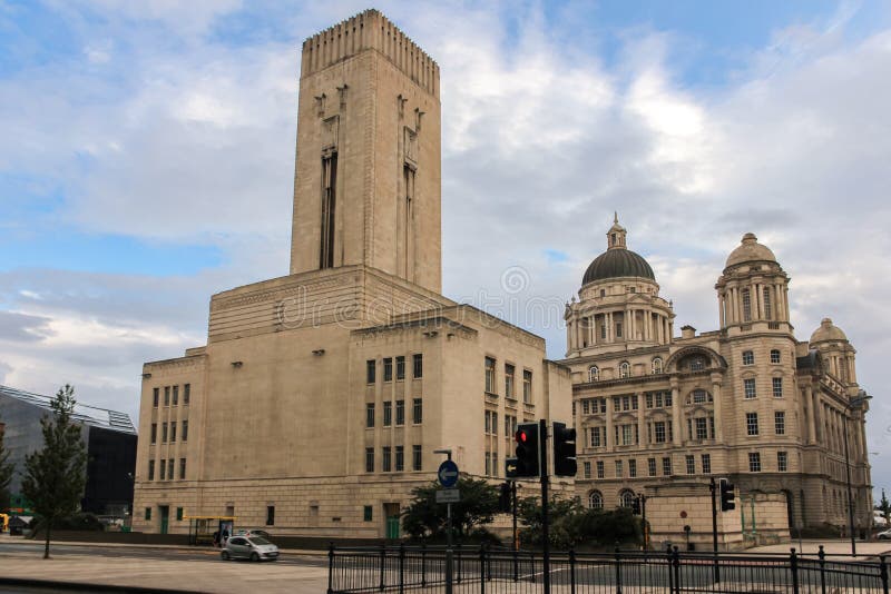 Art Deco. S Dock Building. Liverpool. England Stock Photo