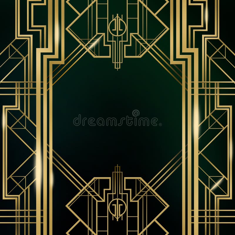 Art Deco Pozadí inšpirovaný Veľký Gatsby.