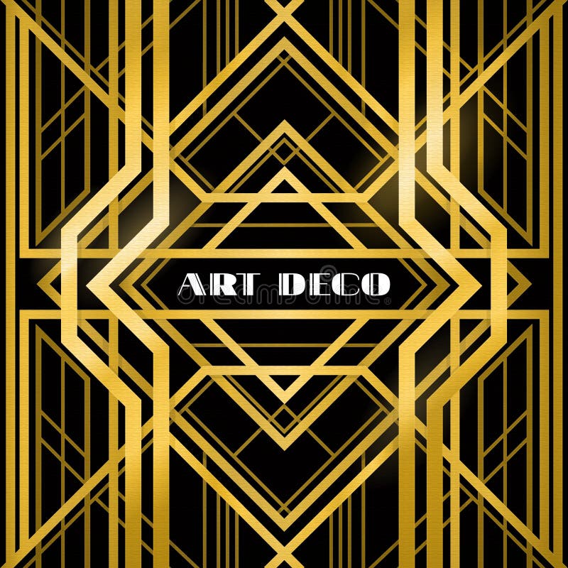 Art deco grille vector illustration