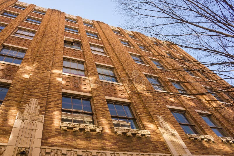 Art deco Office Building stock image. Image of business 46762099