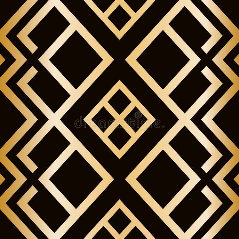 Art Deco projektuje bezszwowego wzór abstrakcjonistyczna geometryczna tekstura royalty ilustracja Art Deco projektuje bezszwowego wzór abstrakcjonistyczna geometryczna tekstura royalty ilustracja