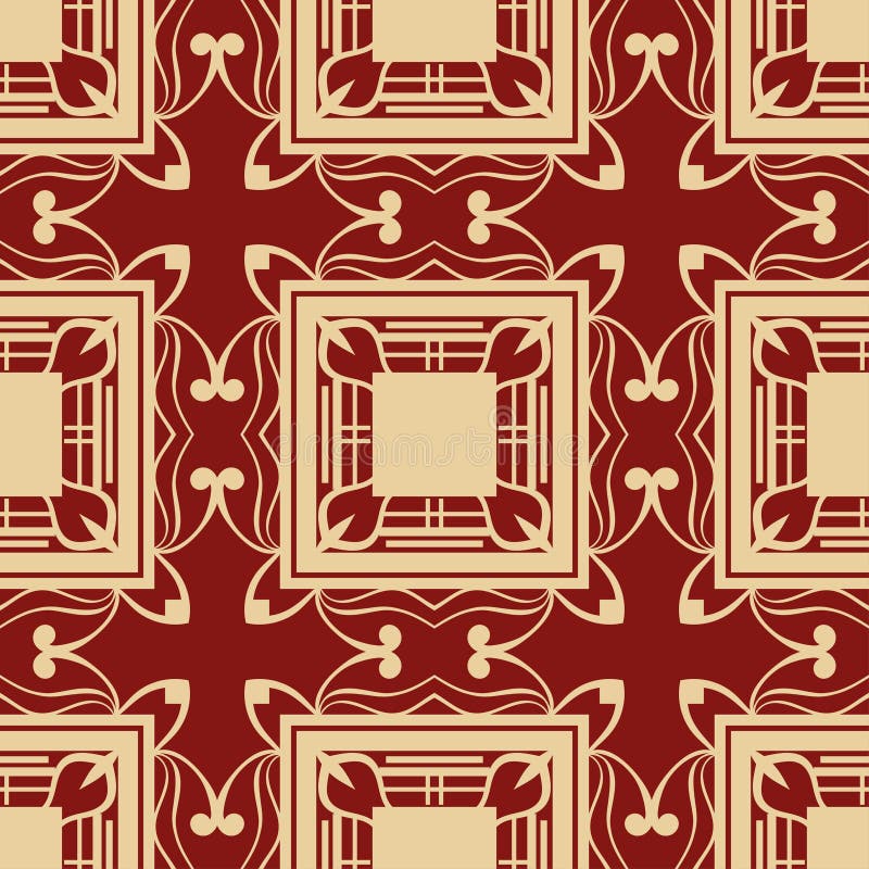 Art Deco Seamless Pattern Stock Vector Illustration Of Ornate 133130242